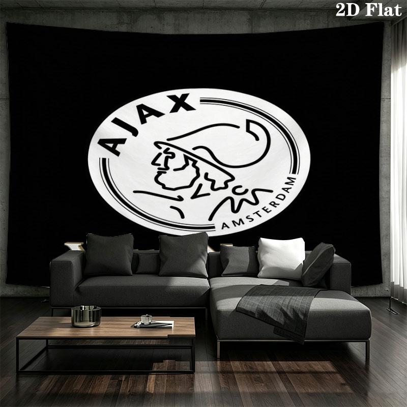 AFC Ajax Custom Name Wall Tapestry Aesthetic Wall Hanging Printed Fabric Blanket Decorative Tapestries for Bedroom Living Room Home Decor