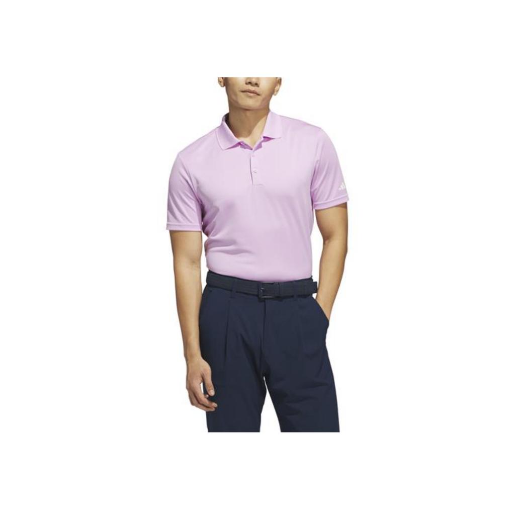 adidas Comfortable Breathable Short Sleeve Polo Shirt Men Tops Pink JP0472