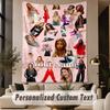Custom Text Printed Tapestry Roxy Dekker Pattern Large Wall Hanging Indoor Room Decor