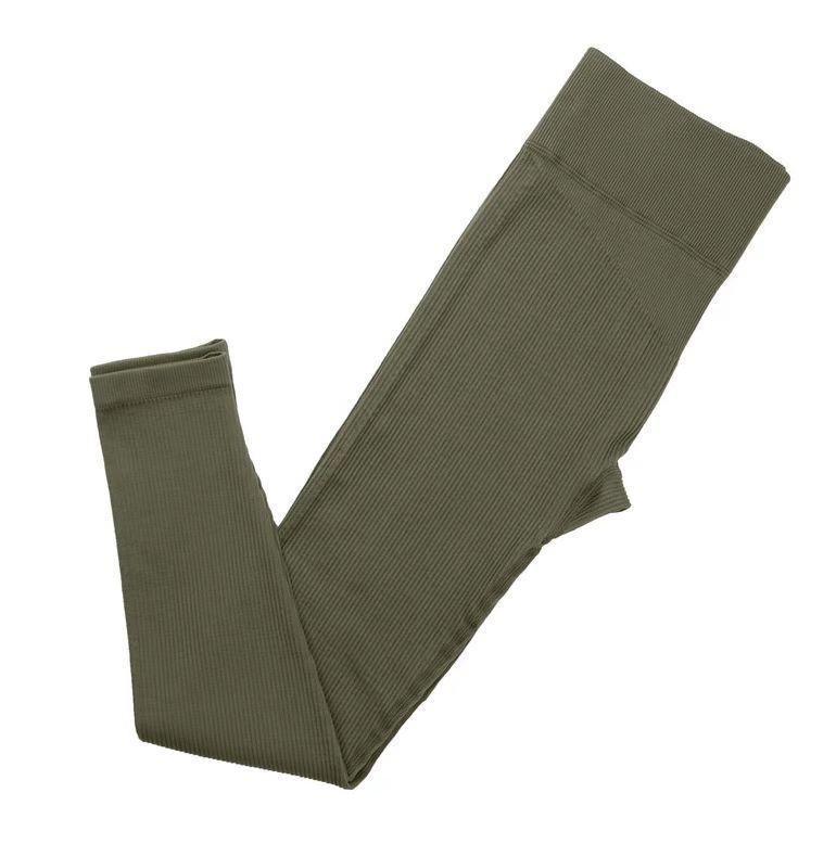 Damen einfarbige elastische Leggings: Frühling/Sommer Yoga Fitnesshose