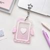 Cream Angel Wings Small Card Holder Acrylic Hard Card Holder Angel Small Card ID Card Film Card Holder