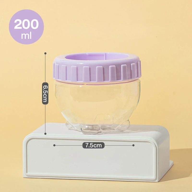 

Штабелируемый герметичный контейнер для хранения продуктов питания Прозрачный пластиковый кухонный органайзер Многозерновой контейнер для хранения сушеных герметичных банок фиолетовый