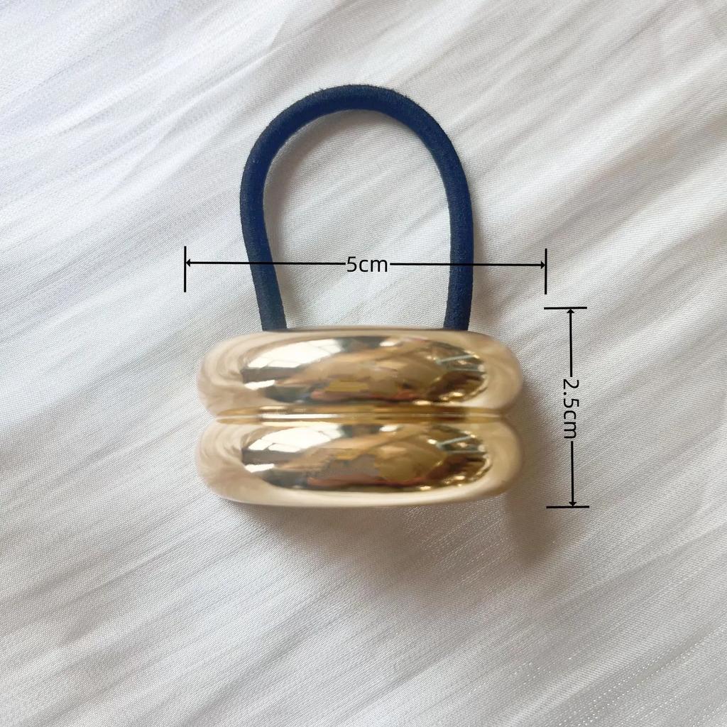 Metal Irregular Double-layer Hair Bands Ropes for Women Headband Elastic HairPins Hairband Fashion Jewelry Hair Accessories Gift