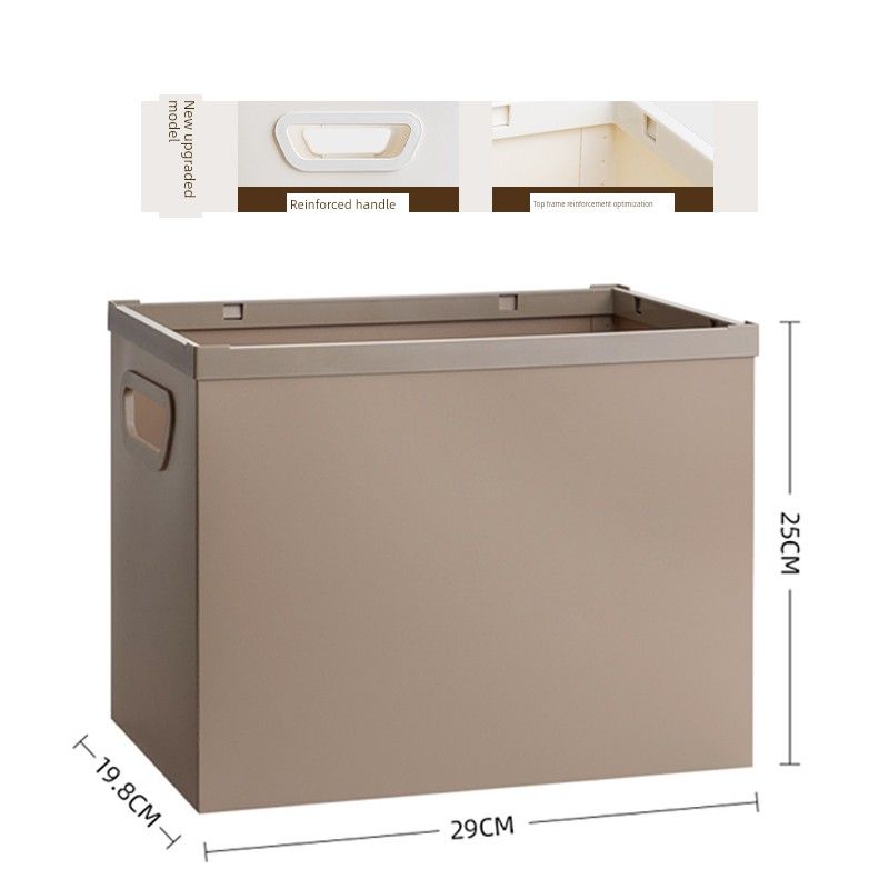 Folder Test Paper Storage Box Office Supplies Plastic Material Storage Box Desktop Shelf Hanaper Foldable