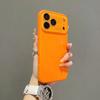 Large Window Magnetic Liquid Silicone Case For iPhone 17 Air 16 15 14 13 Pro Max For Magsafe Wireless Charge Matte Protect Cover