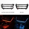 Dashboard Middenconsole Sfeerverlichting Interieur 2 Kleuren Radio AC Paneel LED Trim Voor BMW 3 4 serie F30 F31 F32 F33 F34 F36