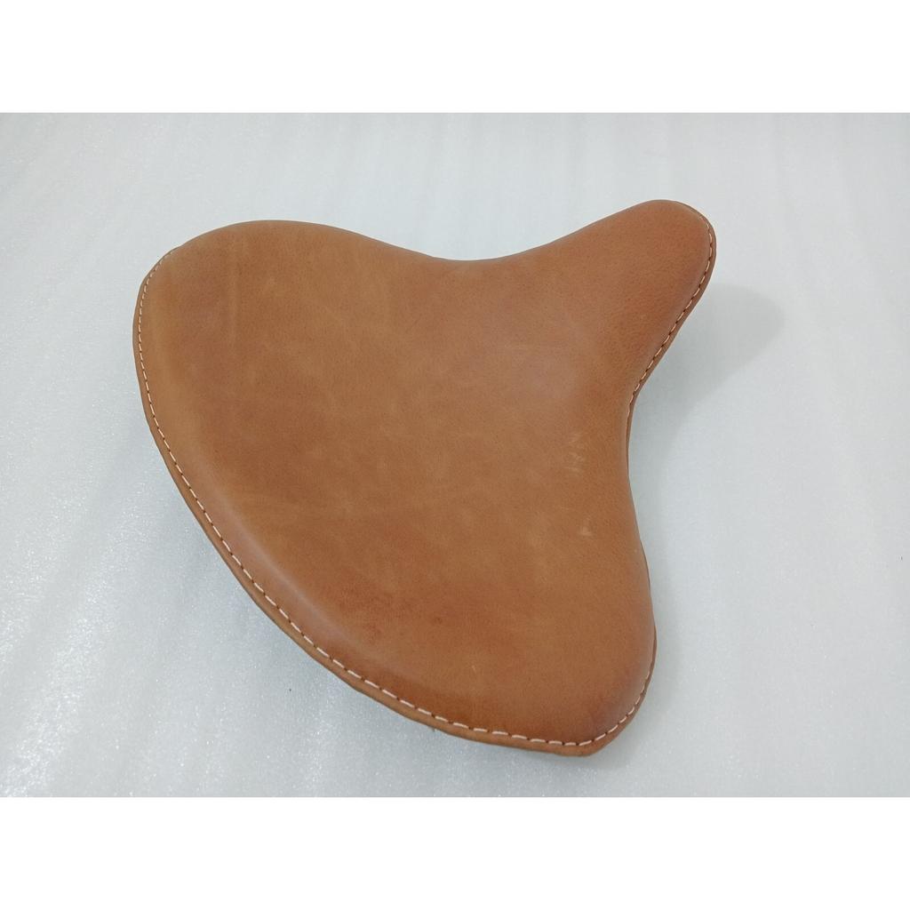 Genuine Leather HARLEY WLA WLC VL UL EL WL KNUCKLEHEAD SOLO SEAT FLATHEAD BROWN