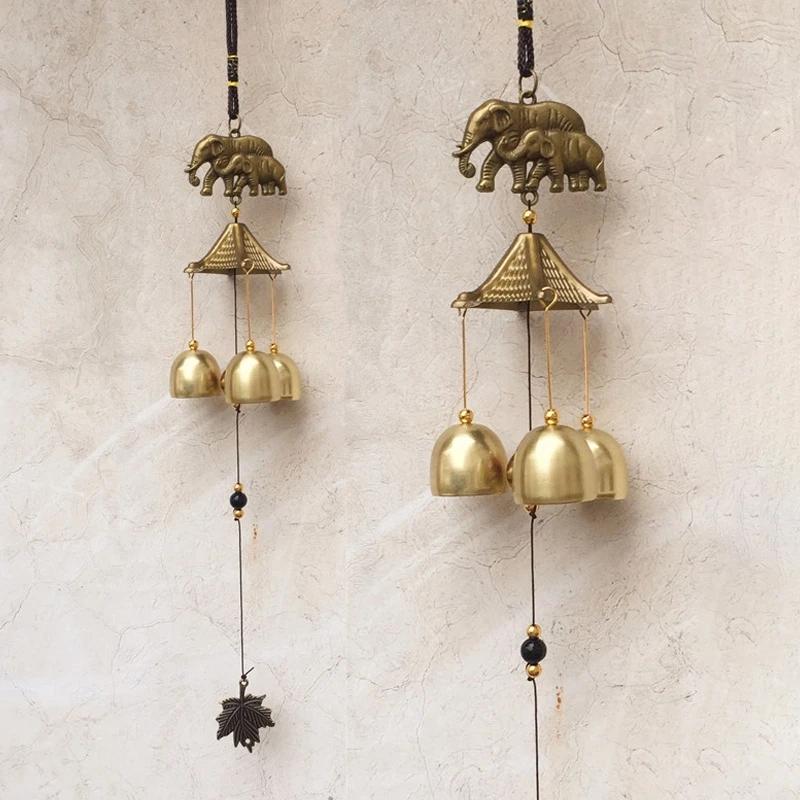 Japanese Wind Chimes Copper Wind Bell Outdoor Yard Garden Decorative Supplies Door Bell for Home Car Hanging Decor Garden Decor