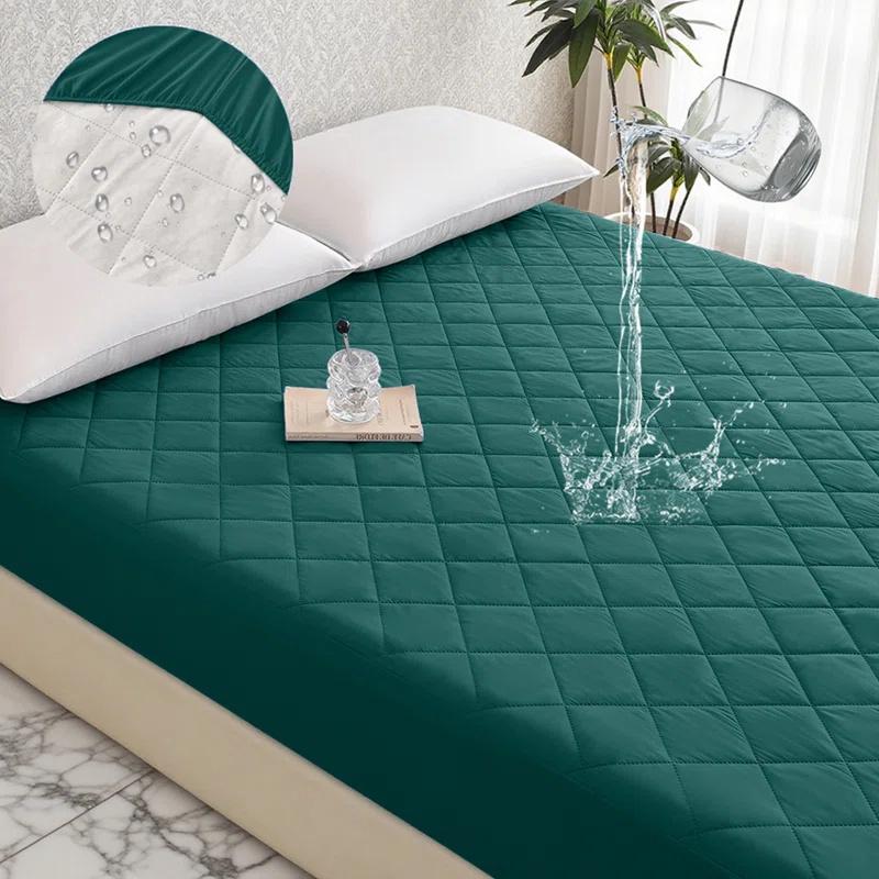 Protège-matelas imperméable Drap-housse, 1 pièce seulement, Résistant à la poussière et aux taches, Isolation de l'urine, Sans taies d'oreiller, Linge de lit minimaliste