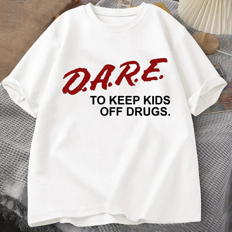 Dare Shirt Retro Dare Shirt 90s Vintage Style Dare T Shirt Crew Neck Short Sleeve Tshirt Summer Unisexs Tshirt