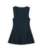 Hypernet Pleated Skirt Slim Vest Dress