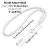 2pcs Engraved Prayer Beads Muslim Islam Necklace New Islamic Prayer Rosary Bead