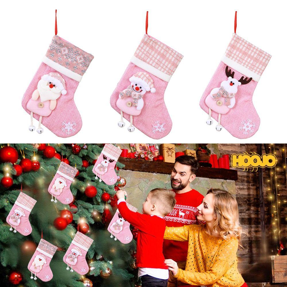 Elk Xmas Ornaments Large Plush Xmas Socks New Christmas Socks  Merry Christmas