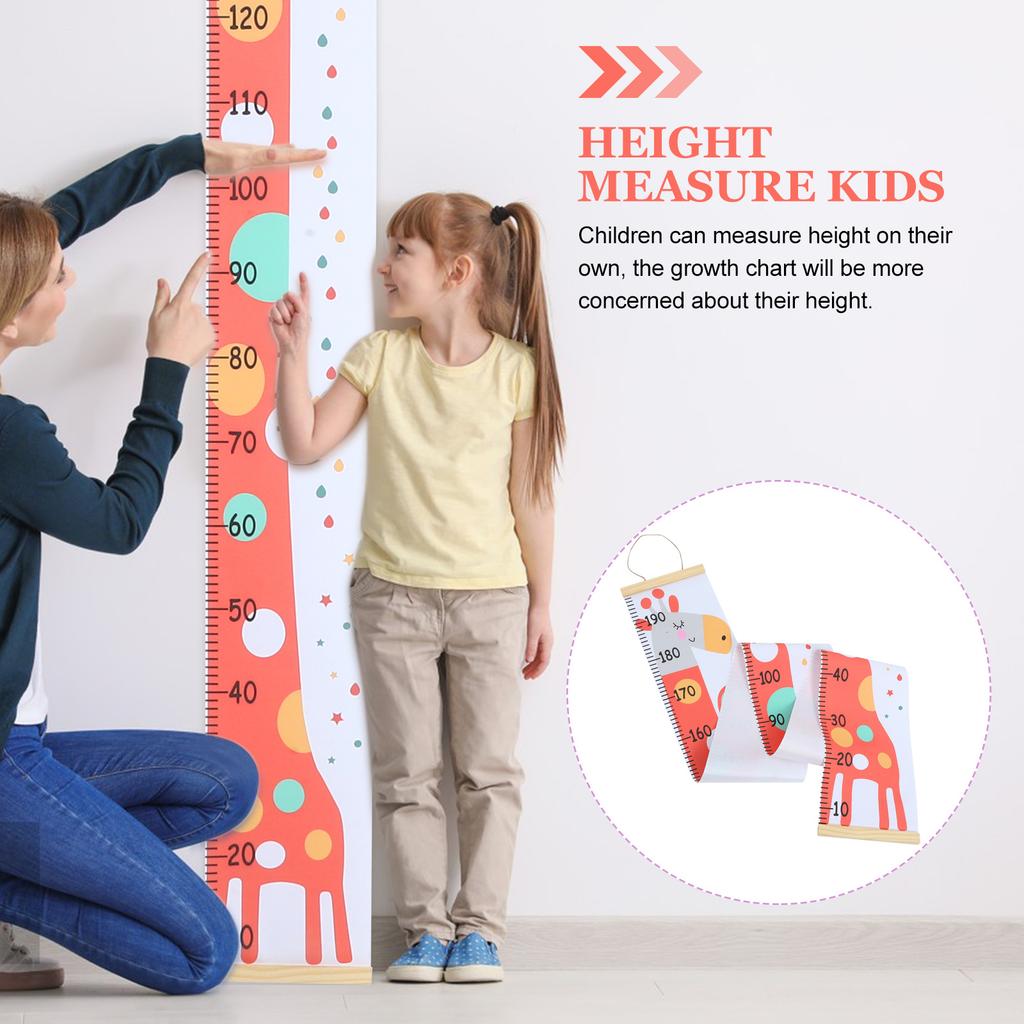 Animal Height Chart Hanging for Wall Growth Chart Cartoon Design Room Decor Bedroom Nursery Classroom