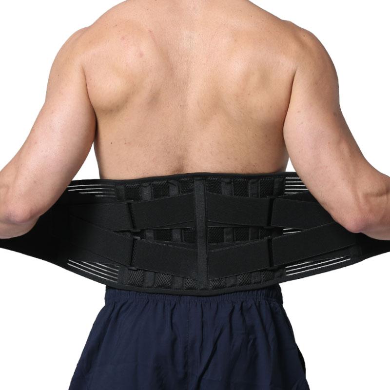 Light Thin Orthopedic Rigid Adjustable Back Brace for Lower Back Pain Relief with Lumbar Pad Support for Men/Women