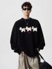 Men's Winter Cartoon Fleece Sweater - Round Neck, Loose Fit, Versatile for Casual Couples