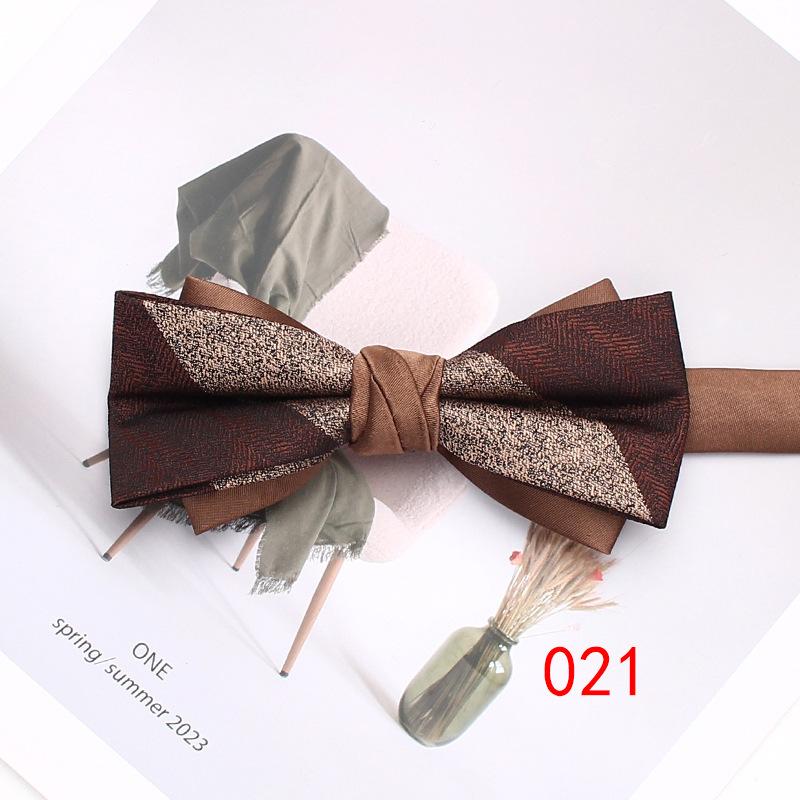 Rael Striped Bow Tie Plaid Polyester Bow Tie Men'S Casual Shirt Accessories Bow Tie