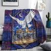 1Pc Cartoon Print Flannel Blanket, High Quality Comfortable for All Seasons, Home Decor, Warmth and Comfort, Perfect for Christmas Birthday Gift