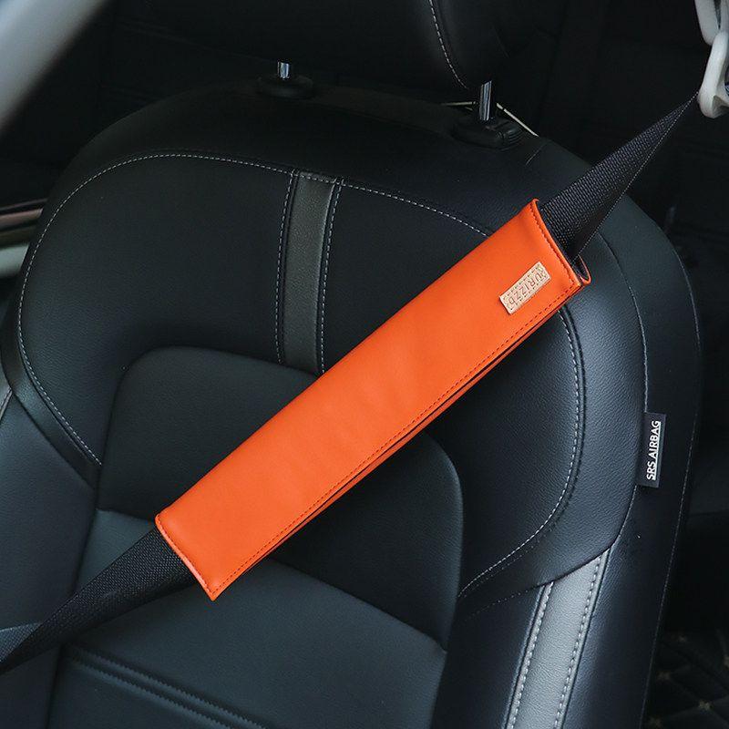 

Urizzd Car Seat Belt Shoulder Pads, Extended Pair of Safety Belts, Suitable for All Seasons, Premium Limited-Time Buy One Get One Free Soft-Touch Microfiber Leather--Vibrant Orange