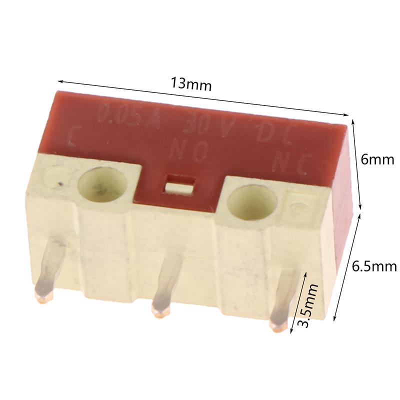 4/10Pcs Silent Micro Switch 20 Millions Click Lifetime Computer Mouse Mute Micro Switches 3Pins