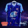 THAILAND National Volleyball Men Training JERSEY CHEER Fan Print Quick Dry V Neck Shirt Short Sleeve Uniform Thailand Logo Unisex Sport Indoor