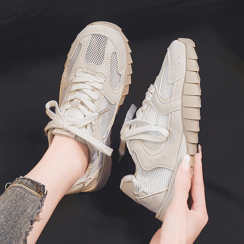 

Women s summer new flat-bottomed breathable sneakers fashion dad shoes women s versatile platform shoes 1 40