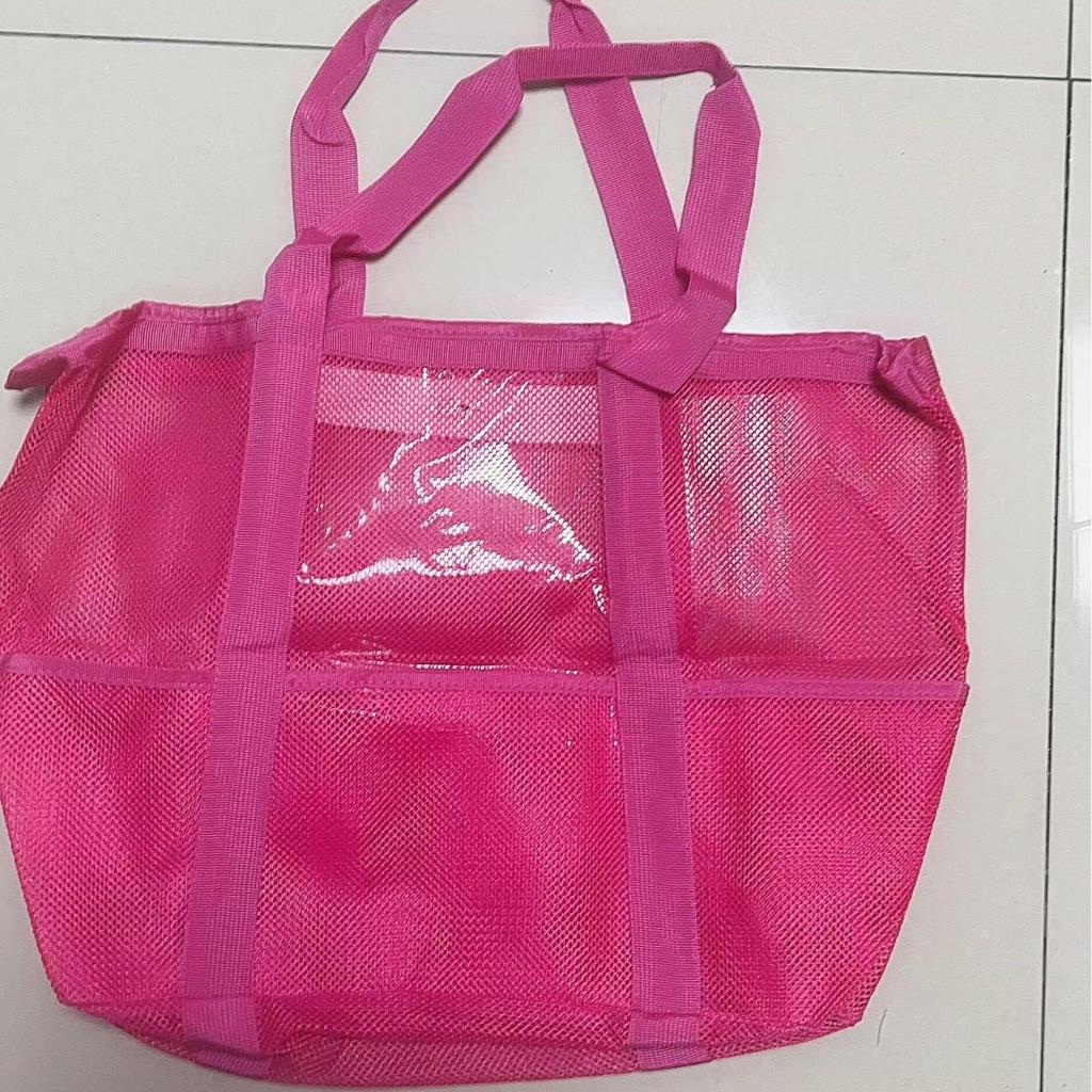 Large Capacity Mesh Beach & Wash Bag for Clothes, Toys & Storage