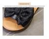 Women's Genuine Leather Bowknot Sandals, Sizes 35-43, Casual One-Strap Soft Sole Slippers