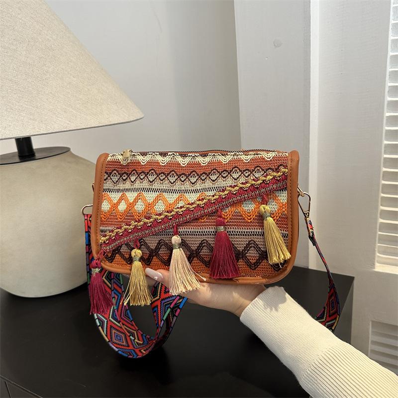 

Модная кружевная женская сумка на одно плечо, маленькая сумка через плечо с бахромой, женская дорожная сумка для мобильного телефона оранжевый