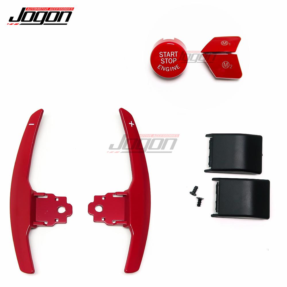 Car Steering Wheel Paddle Shifter Extension With Start Stop & M1 M2 Button For BMW F20 F22 F45 F30 F34 F32 F12 F01 F10 I3 I01