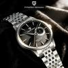 PAGANI DESIGN New Mens Quartz Watch Business Fashion New Stainless Steel Strap 100M Water Resistant Japan VH65 Movement
