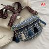 Weave Crossbody Bags Female Tassel Waist Bag Retro Leather Shoulder Packs