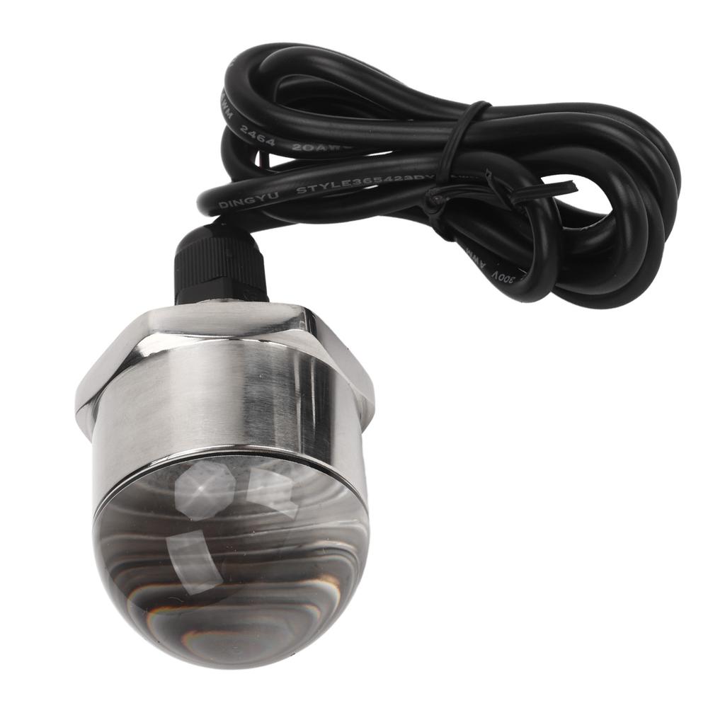 9 LED Boat Plug Light M12 12V Marine Bright Underwater Fishing Night Lights for Yacht Ship Blue