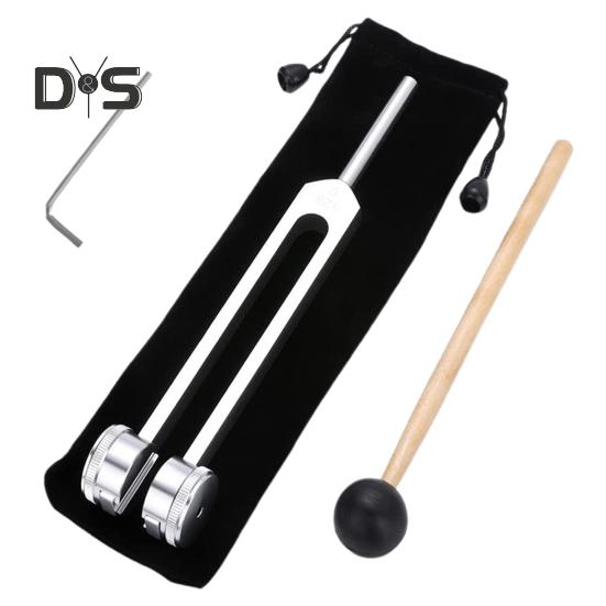 

128 Гц камертоны для исцеления чакр камертон с молоточком звуковая терапия музыкальный инструмент для исцеления чакр медицинский серебряный