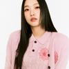[Mardi Mercredi] Mohair Cardigan V Neck_pink Hotpink