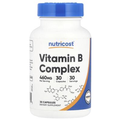 Complexo de Vitamina B, 30 Cápsulas
