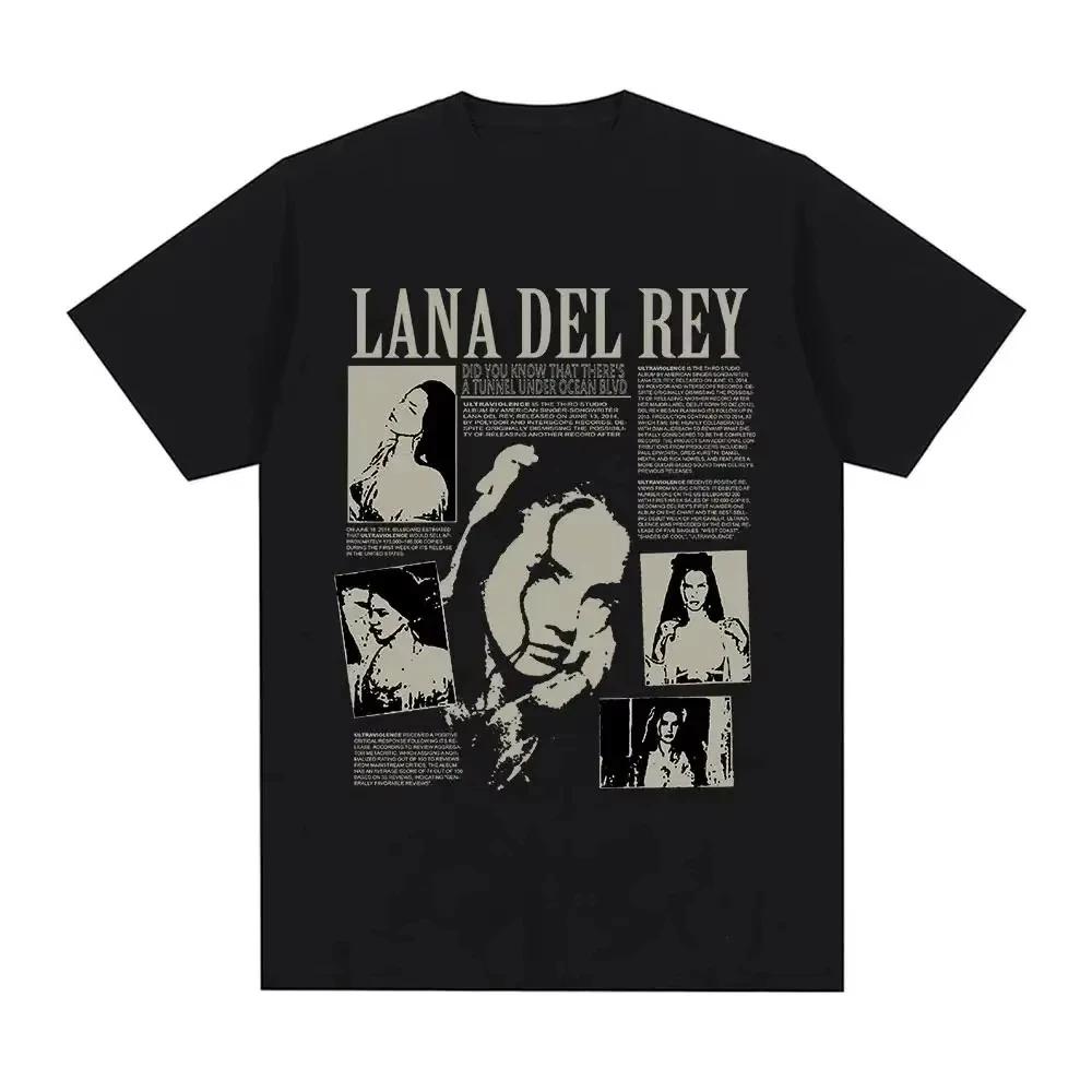 Lana Del Rey Print TShirt Unisex Summer Short Sleeve Womens Mens Fashion Hip Hop Street Style Harajuku Top Women Men Tshirts
