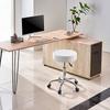 VEVOR Rolling Stool with Wheels, 450 LBS Weight Capacity Round Rolling Stool Chair, Height Adjustable Thickened PU Leather Swivel Stool for Salon