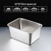 Stainless Steel Deep Rectangular Food Tray