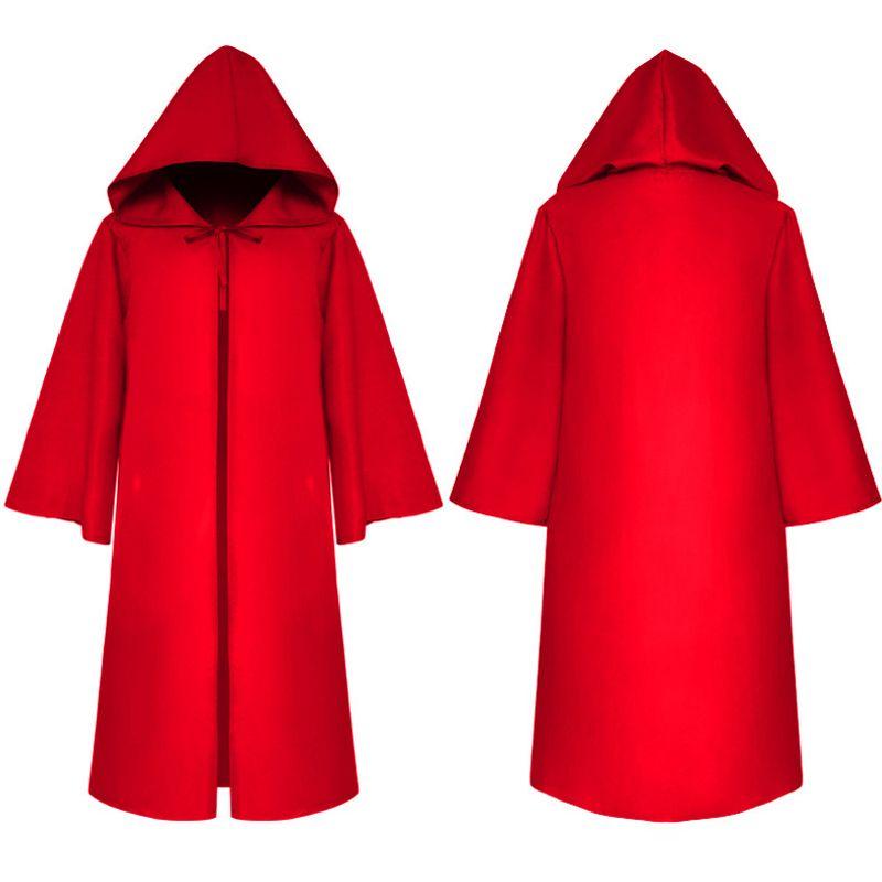 

2024 Хэллоуин Плащ Смерти Средневековый Плащ Star Wars Cape Red S