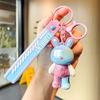 Stylish Keychain Bunny Fun Colored Resin Charm Ideal For Students And Couples
