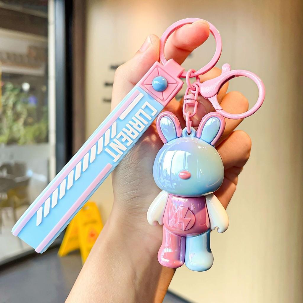 Stylish Keychain Bunny Fun Colored Resin Charm Ideal For Students And Couples