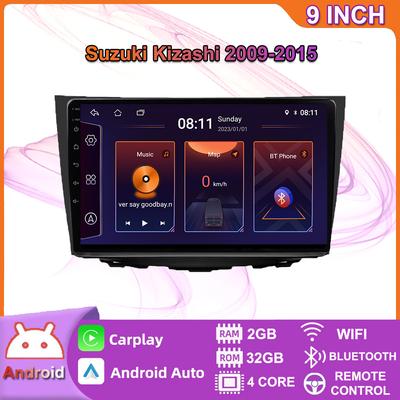 Για Suzuki Kizashi 2009 - 2015 Ραδιόφωνο Αυτοκινήτου Android Πλοήγηση GPS Στερεοφωνικό QLED Πολυμέσων Player CarPlay Μονάδα Κεφαλής