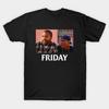 Men Black Print T-shirt Friday Movie Smokey Big Worm Humor Funny No-Cut Transfer Paper Print Cotton Tshirt