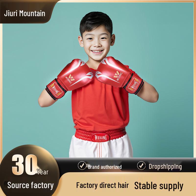 Dětské boxerské rukavice Jiurishan Prodyšná vesmírná kůže pro chlapce a dívky