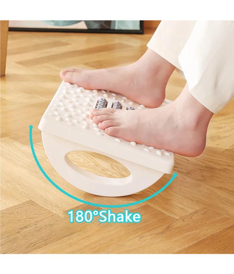 Foot Rest Under Desk Rocking Footstool with Massage Rollers Foot Rest Foot Relaxation Circulation for Home Study Office Work