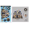 1/2/4 Sheets Cartoon Snowman Snowflake Santa Claus Christmas Window Wall Decals New Year Windows Stickers Self-Adhesive Decor