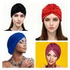 1Pcs Women'S Ethnic Style Pleated Turban Hat, Soft And Breathable, Suitable For Daily Wear, Yoga, And Fitness