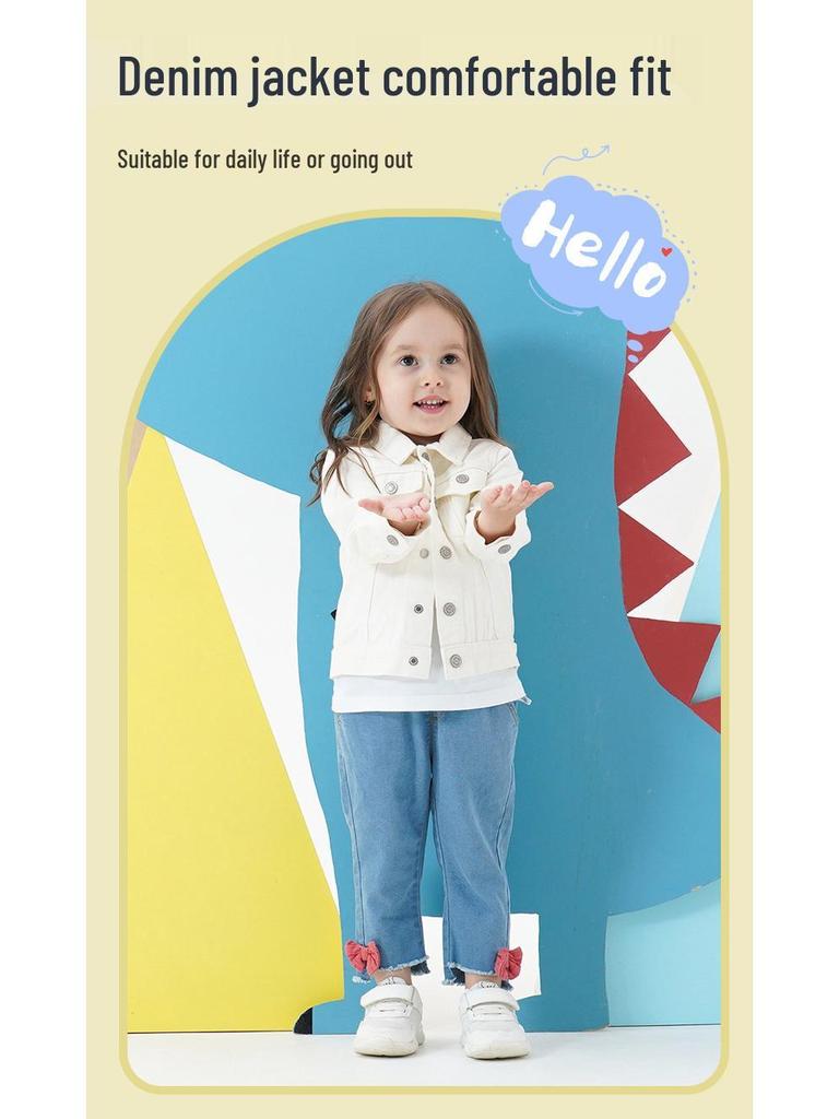 Children's Spring/Autumn Denim Jacket – Stylish Casual Wear for Boys and Girls