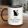 1pc Black Cat Coffee Cups 11oz Ceramic Water Cup Summer Winter Drinkware Birthday Thanksgiving Christmas Gifts for Kitten Lovers
